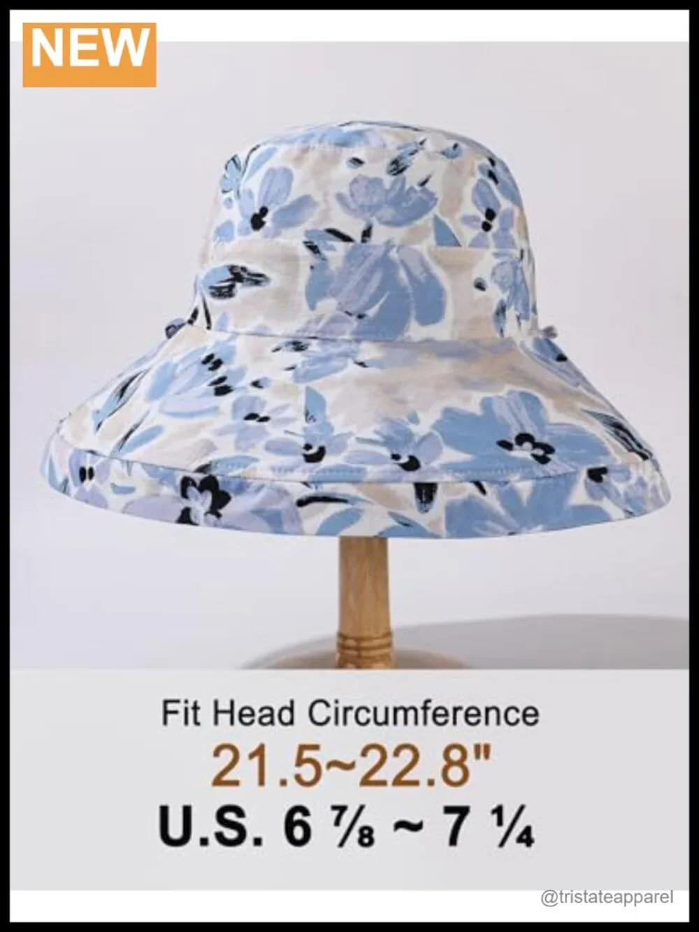 Women's Reversible Cotton Sun Hat Wide Brim UPF 50+ Packable Bucket Hat